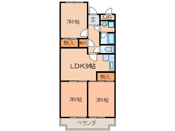 ドムール芝高の物件間取画像